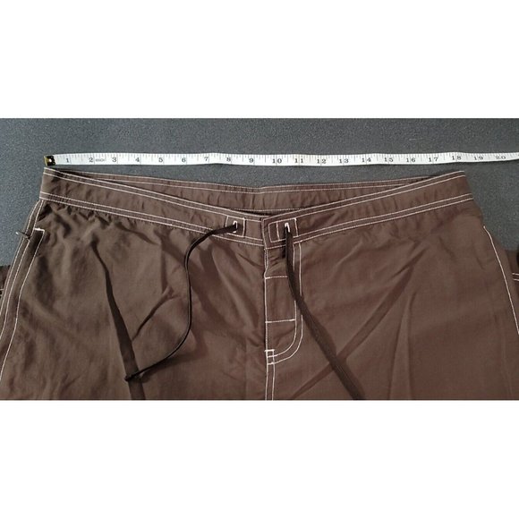 Eddie Bauer Brown Hiking Pants Womens 14, Lightweight w/Zip Pockets 100% Nylon - Picture 8 of 14